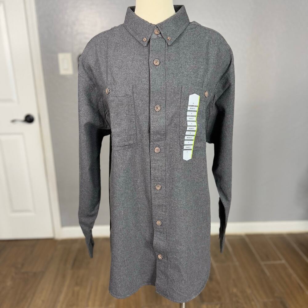 Duluth Trading Men's Free Swingin' Flannel Relaxed Fit Shirt, XL